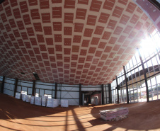 Obras do Hospital da Criança de Maringá,   serao 160 leitos, sendo 20 de UTI, a área construída é de aproximadamente 23 mil metros quadrados e está no espaço do antigo aeroporto da cidade, doado pela União ao município. O local tem cerca de 90 mil metros quadrados. -  04/08/2020 -  Foto: Geraldo Bubniak/AEN