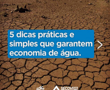 Campanha de uso racional da água chega a condomínios. Imagem:Sanepar
