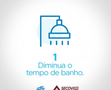 Campanha de uso racional da água chega a condomínios. Imagem:Sanepar