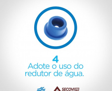 Campanha de uso racional da água chega a condomínios. Imagem:Sanepar
