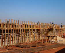 Obras de Construçao da Cadeia Publica de Guaira no loteamento Jardim Floresta com investimento de 16 milhoes. Exemplo da nova realidade do sistema carcerário que está sendo construída no Paraná. Acabar com o problema da superlotação em carceragens de delegacias e realocar os detentos em um espaço estruturado é uma das principais metas do Governo do Estado.   06/08/2020 -  Foto: Geraldo Bubniak/AEN