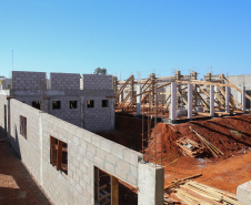 Obras de Construçao da Cadeia Publica de Guaira no loteamento Jardim Floresta com investimento de 16 milhoes. Exemplo da nova realidade do sistema carcerário que está sendo construída no Paraná. Acabar com o problema da superlotação em carceragens de delegacias e realocar os detentos em um espaço estruturado é uma das principais metas do Governo do Estado.   06/08/2020 -  Foto: Geraldo Bubniak/AEN