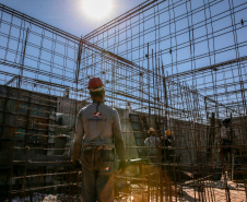 Obras de Construçao da Cadeia Publica de Guaira no loteamento Jardim Floresta com investimento de 16 milhoes. Exemplo da nova realidade do sistema carcerário que está sendo construída no Paraná. Acabar com o problema da superlotação em carceragens de delegacias e realocar os detentos em um espaço estruturado é uma das principais metas do Governo do Estado.   06/08/2020 -  Foto: Geraldo Bubniak/AEN