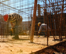 Obras de Construçao da Cadeia Publica de Guaira no loteamento Jardim Floresta com investimento de 16 milhoes. Exemplo da nova realidade do sistema carcerário que está sendo construída no Paraná. Acabar com o problema da superlotação em carceragens de delegacias e realocar os detentos em um espaço estruturado é uma das principais metas do Governo do Estado.   06/08/2020 -  Foto: Geraldo Bubniak/AEN