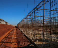Obras de Construçao da Cadeia Publica de Guaira no loteamento Jardim Floresta com investimento de 16 milhoes. Exemplo da nova realidade do sistema carcerário que está sendo construída no Paraná. Acabar com o problema da superlotação em carceragens de delegacias e realocar os detentos em um espaço estruturado é uma das principais metas do Governo do Estado.   06/08/2020 -  Foto: Geraldo Bubniak/AEN