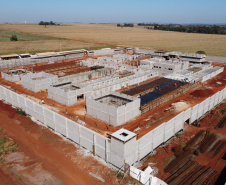 Obras de Construçao da Cadeia Publica de Guaira no loteamento Jardim Floresta com investimento de 16 milhoes. Exemplo da nova realidade do sistema carcerário que está sendo construída no Paraná. Acabar com o problema da superlotação em carceragens de delegacias e realocar os detentos em um espaço estruturado é uma das principais metas do Governo do Estado.   06/08/2020 -  Foto: Geraldo Bubniak/AEN