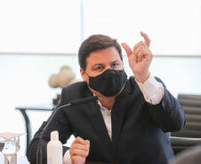 O Governador Carlos Massa Ratinho Junior apresenta, nesta segunda-feira (31), por  videoconferência  para a bancada de deputados federais do Estado, o projeto de implantação do Corredor Oeste de Exportação