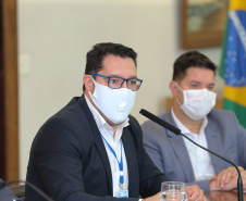 O Governador Carlos Massa Ratinho Junior apresenta, nesta segunda-feira (31), por  videoconferência  para a bancada de deputados federais do Estado, o projeto de implantação do Corredor Oeste de Exportação