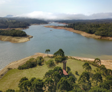 Déficit de chuvas na RMC é o maior da história. Barragem Piraquara I. Foto: José Fernando Ogura/AEN