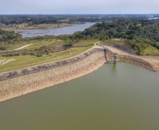 Déficit de chuvas na RMC é o maior da história. Barragem Piraquara I. Foto: José Fernando Ogura/AEN