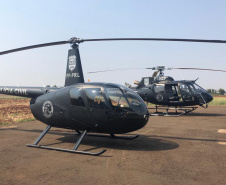 Para intensificar a segurança nas fronteiras, Polícia Civil inaugura base aérea no oeste do Paraná. Foto:SESP