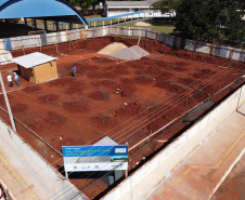 Obras de Construcao de 3 UBS - Unidade Básica de Saúde nos bairros Vila Alta, Santa Paula e Parque  Hortencia em Guaira.   06/08/2020 -  Foto: Geraldo Bubniak/AEN
