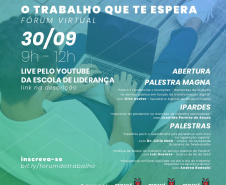 Governo promove Fórum Virtual para debater estratégias de trabalho pós-pandemia.FOTO:SEJUF
