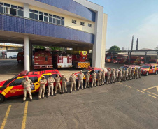 Bombeiros do Paraná vão ajudar no combate a incêndio no Pantanal. FOTO: Corpo de Bombeiros