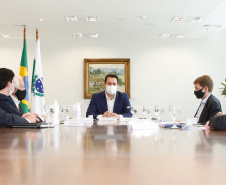 15.09.2020 Reunião do governador Carlos Massa Ratinho Junior com Eduardo Muffato do Grupo Muffato.Foto Gilson Abreu/AEN