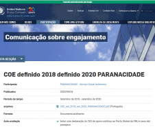 Paranacidade renova compromisso com o Pacto Global, proposto pela ONU