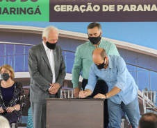 O vice governador Darci Piana e o  secretário de Estado da Saude Beto Preto  assinam o repasse de recursos ao Hospital da Criança para conclusao das obras.   18/09/2020 -  Foto: Geraldo Bubniak/AEN