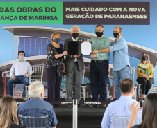 O vice governador Darci Piana e o  secretário de Estado da Saude Beto Preto  assinam o repasse de recursos ao Hospital da Criança para conclusao das obras.   18/09/2020 -  Foto: Geraldo Bubniak/AEN