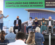O vice governador Darci Piana e o  secretário de Estado da Saude Beto Preto  assinam o repasse de recursos ao Hospital da Criança para conclusao das obras.   Na foto, o secretario da Saude de Maringa, Jair Biatto. 18/09/2020 -  Foto: Geraldo Bubniak/AEN