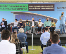 O vice governador Darci Piana e o  secretário de Estado da Saude Beto Preto  assinam o repasse de recursos ao Hospital da Criança para conclusao das obras. Deputado Evandro Araujo representando a ALEP.  18/09/2020 -  Foto: Geraldo Bubniak/AEN