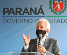O vice governador Darci Piana e o  secretário de Estado da Saude Beto Preto  assinam o repasse de recursos ao Hospital da Criança para conclusao das obras.   18/09/2020 -  Foto: Geraldo Bubniak/AEN