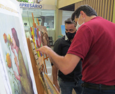Exposição reúne quadros de presos da Penitenciária de Cascavel
. Foto:DEPEN