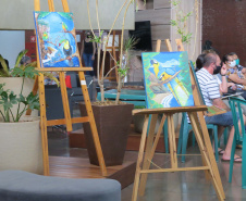 Exposição reúne quadros de presos da Penitenciária de Cascavel
. Foto:DEPEN