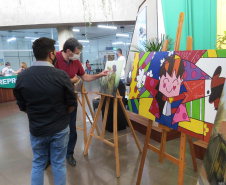 Exposição reúne quadros de presos da Penitenciária de Cascavel
. Foto:DEPEN