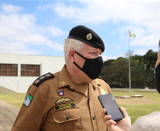O Governador Carlos Massa Ratinho Junior recebe, nesta quinta-feira (24),  a medalha Exercito Brasileiro no Forte do Pinheirinho.  Curitiba, 24/09/2020. Foto: Geraldo Bubniak/AEN