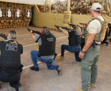 Polícia Civil promove curso de atualização de armamento e tiro
.Foto: Fábio Dias/PCPR