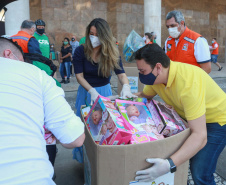 Paraná Piá supera expectativas em arrecadação de brinquedos
. Foto: Valdelino Pontes