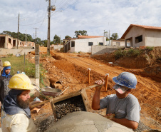 Requalificação urbana da Vila Nova, em Wenceslau Braz, no Norte Pioneiro. 
.Foto de Gilson Abreu/AEN