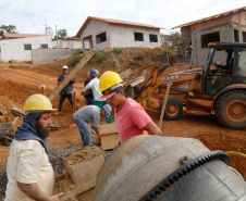 Requalificação urbana da Vila Nova, em Wenceslau Braz, no Norte Pioneiro. 
.Foto de Gilson Abreu/AEN