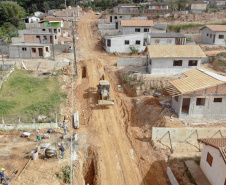 Requalificação urbana da Vila Nova, em Wenceslau Braz, no Norte Pioneiro. 
.Foto de Gilson Abreu/AEN