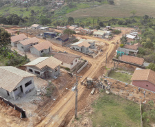 Requalificação urbana da Vila Nova, em Wenceslau Braz, no Norte Pioneiro. 
.Foto de Gilson Abreu/AEN
