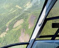 IAT teve apoio aéreo em fiscalização nos parques estaduais. Foto: IAT