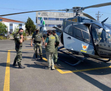 IAT teve apoio aéreo em fiscalização nos parques estaduais. Foto: IAT