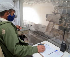 Empresas de cal e calcário geram cerca de 3 mil empregos diretos.A Calpar Comércio de Calcário é maior produtora do país e está localizada em Castro, nos Campos Gerais.   Foto: Ari Dias/AEN.