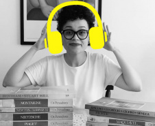 Professora produz aulas de filosofia em formato de Podcast e conquista alunos. Imagem:SEED