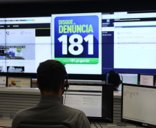 Disque Denúncia 181 recebe recorde de denúncias nos oito primeiros meses deste ano. Foto:SESP