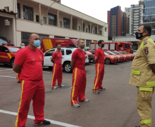 Bombeiros renovam equipes que estão no combate ao incêndio florestal no Mato Grosso do Sul. Foto: SESP