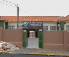 Escola estadual em Pinhalão é repaginada pelo Governo. Colégio Estadual Leonardo Francisco Nogueira. Foto Gilson Abreu/AEN