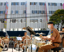 Curitiba, 10 de outubro de 2020.  Live banda da PMPR em homenagem ao dia das crianças.