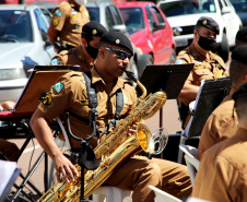Curitiba, 10 de outubro de 2020.  Live banda da PMPR em homenagem ao dia das crianças.