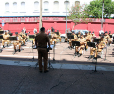 Curitiba, 10 de outubro de 2020.  Live banda da PMPR em homenagem ao dia das crianças.