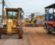 Asfalto novo garante melhor qualidade de vida em Cascavel. Rua Xavantes.