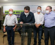 O governador Carlos Massa Ratinho Junior libera, nesta quinta-feira (15), recursos para a instalação da Cidade Industrial de Londrina