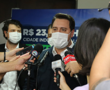 O governador Carlos Massa Ratinho Junior libera, nesta quinta-feira (15), recursos para a instalação da Cidade Industrial de Londrina