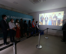 Encerramento da Campanha Paraná Piá, idealizada pela Primeira Dama do Estado, a Srª Luciana Saito Massa juntamente com a Superintendência Geral de Ação Solidária, no Hospital da Providencia em Apucarana, nesta quinta-feira(15).O objetivo da Campanha foi arrecadar brinquedos que foram entregues em comemoração ao dia das crianças.   15/10/2020 - Foto: Geraldo Bubniak/AEN