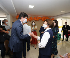 Encerramento da Campanha Paraná Piá, idealizada pela Primeira Dama do Estado, a Srª Luciana Saito Massa juntamente com a Superintendência Geral de Ação Solidária, no Hospital da Providencia em Apucarana, nesta quinta-feira(15).O objetivo da Campanha foi arrecadar brinquedos que foram entregues em comemoração ao dia das crianças.   15/10/2020 - Foto: Geraldo Bubniak/AEN